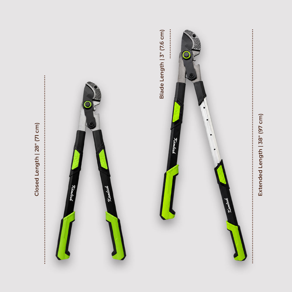 Gear Type Lopper with Telescopic Aluminum Handles