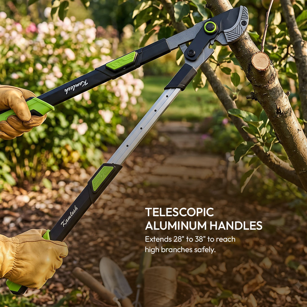 Gear Type Lopper with Telescopic Aluminum Handles