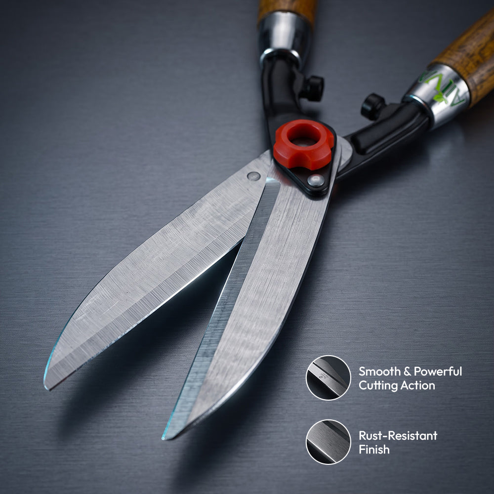 Heavy Duty 9 inch Carbon Steel Blade with Wooden Handles