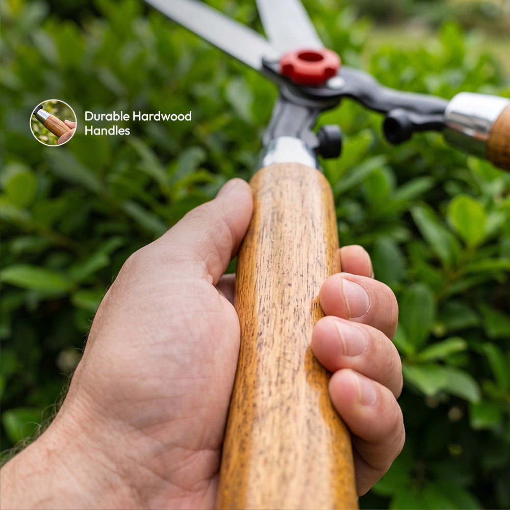 Heavy Duty 9 inch Carbon Steel Blade with Wooden Handles
